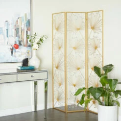 Top 10 🌟 Studio 350 Gold Iron Glam Room Divider Screen - 46 X 1 X 71 🌟