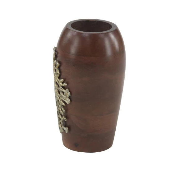 Wholesale ๐งจ Studio 350 Brown Wood Coastal Vase 10 X 6 X 6 ๐ - Image 4