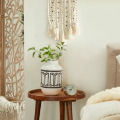 Flash Sale 🥰 Studio 350 White Porcelain Transitional Vase - 7 X 7 X 12 🔥