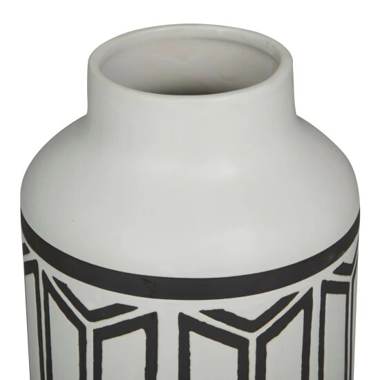 Flash Sale 🥰 Studio 350 White Porcelain Transitional Vase - 7 X 7 X 12 🔥 - Image 5