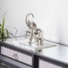 Brand new 🔥 Studio 350 Silver Ceramic Eclectic Sculpture Elephant 11 X 7 X 6 - 7 X 6 X 11 👏