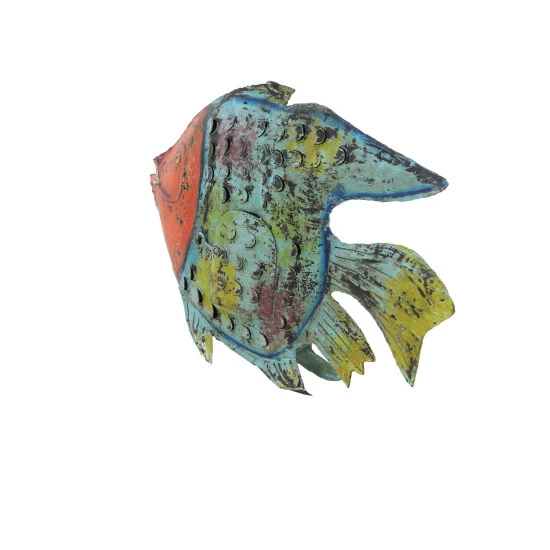 New ๐ Studio 350 Multi Iron Vintage Sculpture Fish 18 X 25 X 4 - 25 X 4 X 18 โ๏ธ - Image 3