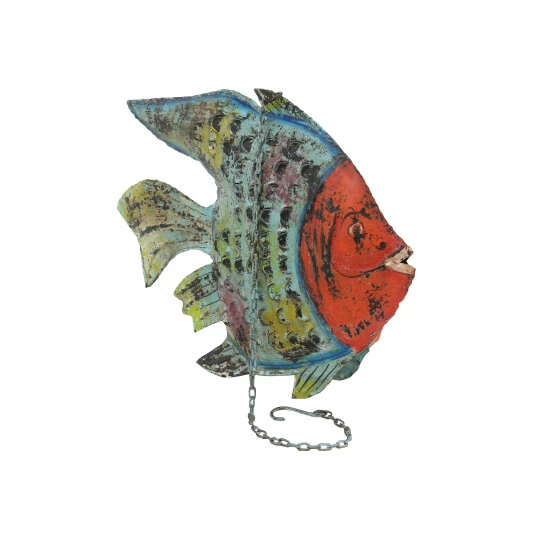 New ๐ Studio 350 Multi Iron Vintage Sculpture Fish 18 X 25 X 4 - 25 X 4 X 18 โ๏ธ - Image 5