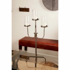 Flash Sale 😀 Studio 350 Black Iron Country Cottage Candelabra 28 X 15 X 12 - 15 X 12 X 28 🔥