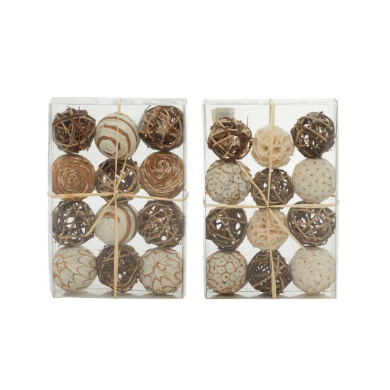 Best Pirce 🎉 Studio 350 Brown Dried Plant Material Coastal Orbs & Vase Filler (Set Of 2) - 7 X 3 X 10 Round 😀 - Image 2