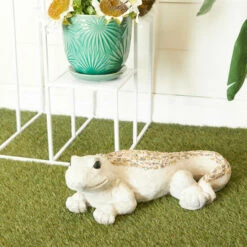 Best deal 🛒 Studio 350 White Polystone Farmhouse Garden Sculpture 6 X 19 X 11 - 19 X 11 X 6 😉