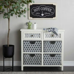 Hot Sale ⌛ Studio 350 White Or Black Metal Farmhouse Cabinet ❤️