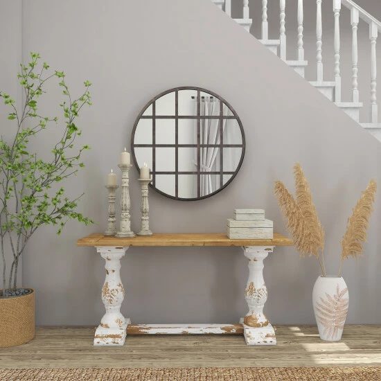 Flash Sale 💯 Studio 350 White Polystone Bohemian Vase 18 X 10 X 6 ❤️ - Image 8