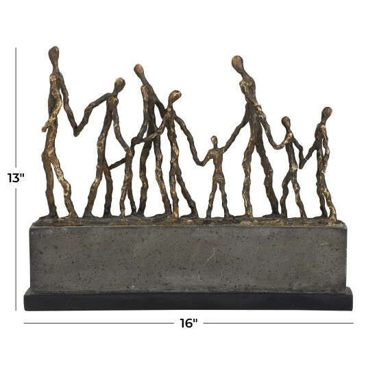 Best Sale ๐ฅฐ Studio 350 Bronze Polystone Contemporary Sculpture - 16"L X 3"W X 13"H ๐ - Image 7