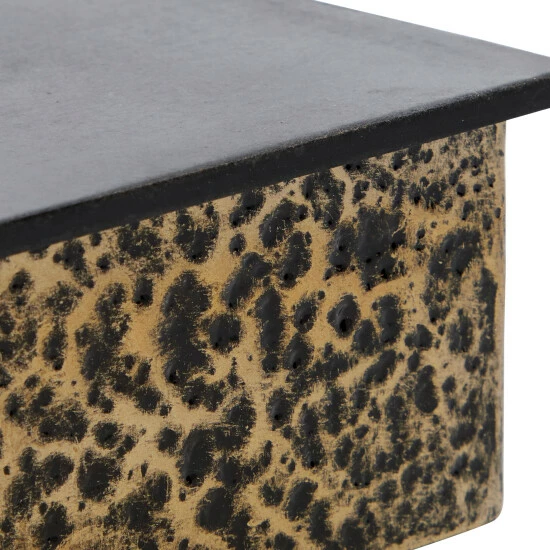 Outlet 😉 Studio 350 Venus Williams Collection Gold Metal Modern Box 4x8x6 - 8 X 6 X 4 🎉 - Image 5