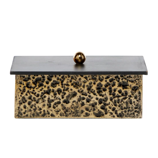 Outlet 😉 Studio 350 Venus Williams Collection Gold Metal Modern Box 4x8x6 - 8 X 6 X 4 🎉 - Image 7