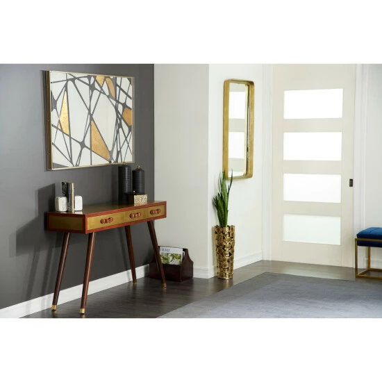 Outlet 😉 Studio 350 Venus Williams Collection Gold Metal Modern Box 4x8x6 - 8 X 6 X 4 🎉 - Image 8