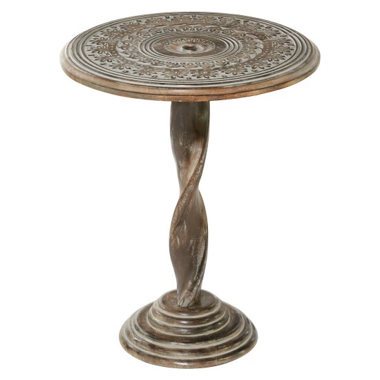 Best Pirce ⌛ Studio 350 Wood Traditional Accent Table 22 X 18 X 18 Copper 👍 - Image 2