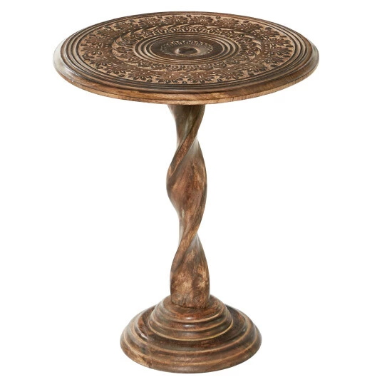 Best Pirce ⌛ Studio 350 Wood Traditional Accent Table 22 X 18 X 18 Copper 👍 - Image 8