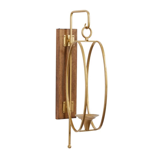 Brand new 😀 Studio 350 Gold Iron Farmhouse Wall Sconce 24 X 6 X 8 - 6 X 8 X 24 ⭐ - Image 3