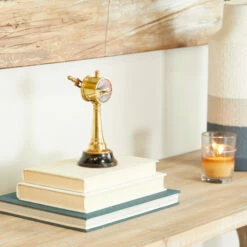 Cheap ⭐ Studio 350 Brass Nautical Heirloom Decor - 3 X 3 X 7 Silver 🎉