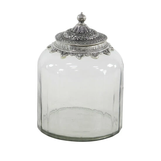 Cheap 😍 Studio 350 Clear Glass Traditional Decorative Jar (Set Of 3) 🌟 - Image 5