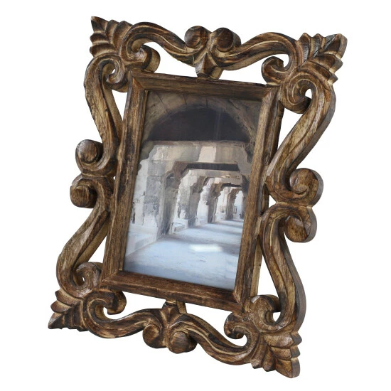 Brand new ๐ Studio 350 Brown Wood Traditional Photo Frame Standard โค๏ธ