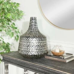 Best Sale 🧨 Studio 350 Black Shell Contemporary Vase ✔️