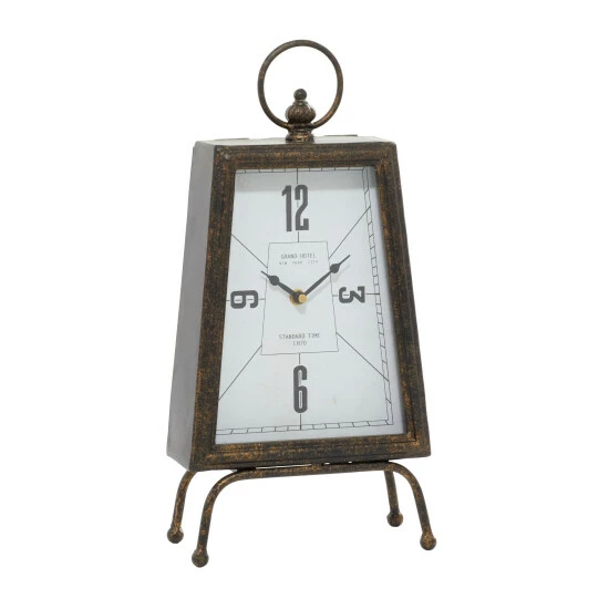 Promo 😀 Studio 350 Brass Iron Rustic Clock 16 X 8 X 4 - 8 X 4 X 16 🥰 - Image 2