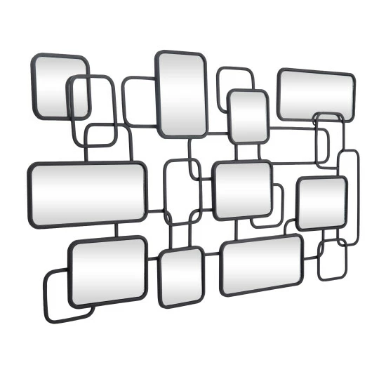 Promo 🤩 Studio 350 Black Metal Modern Wall Mirror 🌟 - Image 3