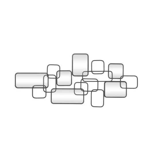 Promo 🤩 Studio 350 Black Metal Modern Wall Mirror 🌟 - Image 8