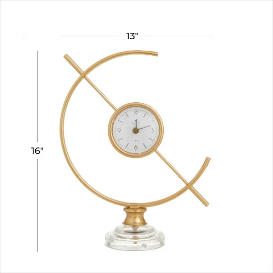 Budget ๐ Studio 350 Gold Iron Modern Clock 16 X 13 X 5 - 13 X 5 X 16 โค๏ธ - Image 7