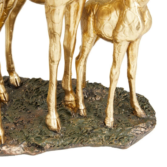 Promo ❤️ Studio 350 Gold Polystone Glam Sculpture 12 X 10 X 7 - 10 X 7 X 12 ✔️ - Image 4