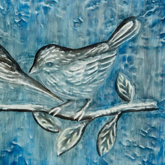 Buy 😉 Studio 350 Blue Iron Contemporary Wall Decor 10 X 32 X 2 ⭐ - Image 4