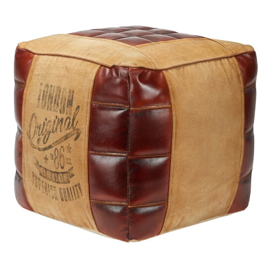 Deals ๐งจ Studio 350 Rustic Canvas Pouf 17 X 20 - 20 X 20 X 17 ๐ - Image 3