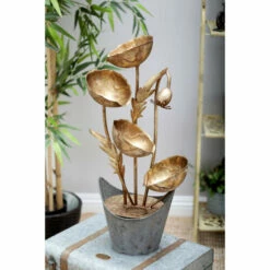 Best Pirce 🔔 Studio 350 Gold Metal Rustic Fountain 29 X 14 X 8 - 29 X 14 X 8 ✔️