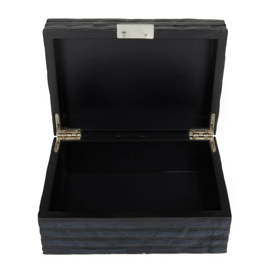 Hot Sale 👍 Studio 350 Shell Contemporary Box (Set Of 2) - S/2 12", 8"W Balck/white 🛒 - Image 5