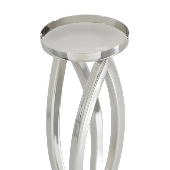 Best Pirce ❤️ Studio 350 Stainless Steel Contemporary Candle Holder (Set Of 2) Gold 🎉 - Image 5