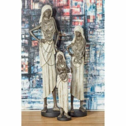 Cheap ✨ Studio 350 White Polystone Eclectic Sculpture People (Set Of 3) - S/3 15", 20", 24"H 👍