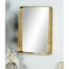 Brand new 🛒 Studio 350 Gold MDF Modern Wall Mirror 32 X 24 X 6 - 24 X 6 X 32 ⌛