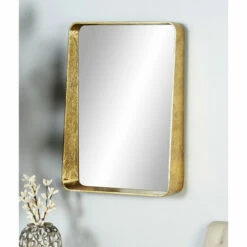 Brand new ๐ Studio 350 Gold MDF Modern Wall Mirror 32 X 24 X 6 - 24 X 6 X 32 โ