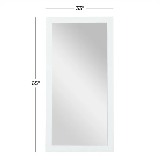 Wholesale โค๏ธ Studio 350 White Wood Contemporary Rectangle Wall Mirror ๐ฅ - Image 5