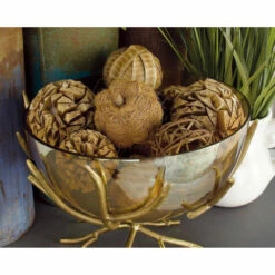 Best deal 🎉 Studio 350 Brown Dried Plant Material Traditional Orbs & Vase Filler (Set Of 2) 🛒