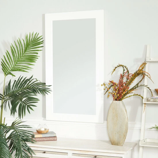 Wholesale โค๏ธ Studio 350 White Wood Contemporary Rectangle Wall Mirror ๐ฅ - Image 8