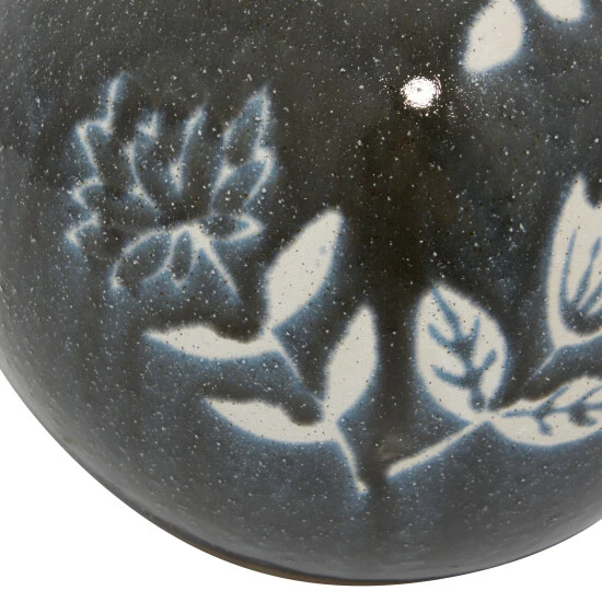 Deals ❤️ Studio 350 Black Ceramic Modern Vase 10 X 9 X 9 - 9 X 9 X 10Round ❤️ - Image 5