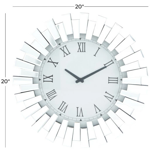 New 🎉 Studio 350 Silver Glam Wall Clock 💯 - Image 6