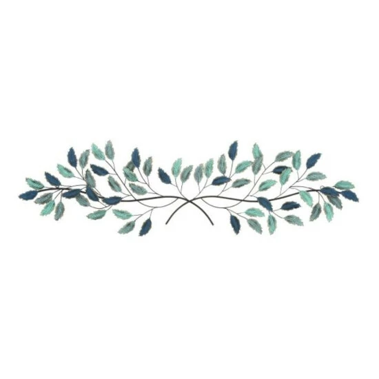 Budget 🔥 Studio 350 Blue Iron Traditional Wall Decor Floral And Botanical 15 X 52 X 2 😀