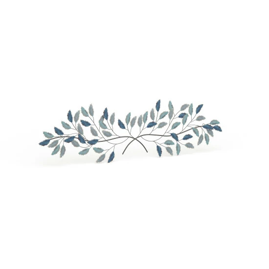 Budget 🔥 Studio 350 Blue Iron Traditional Wall Decor Floral And Botanical 15 X 52 X 2 😀 - Image 2