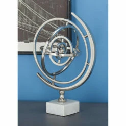 New 💯 Studio 350 Aluminum Ceramic Armilary Sphere 7"W, 13"H 🎉