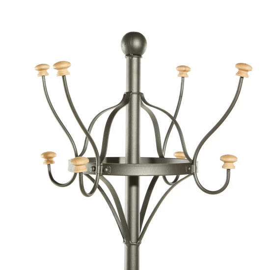 Best Pirce 👏 Studio 350 Black Iron Metal Modern Traditional 🧥 Coat Rack Umbrella Storage Stand - 19 X 19 X 77 👏 - Image 4