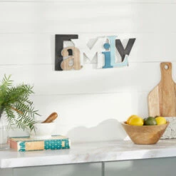 Hot Sale β¨ Studio 350 Multi MDF Coastal Wall Decor 7 X 17 X 1 - 17 X 1 X 7 β¨