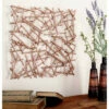 New 🎁 Studio 350 Iron Contemporary Wall Decor Abstract Brown 🛒