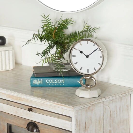 Budget ๐ฅ Studio 350 Silver Stainless Steel Modern Clock ๐งจ - Image 8