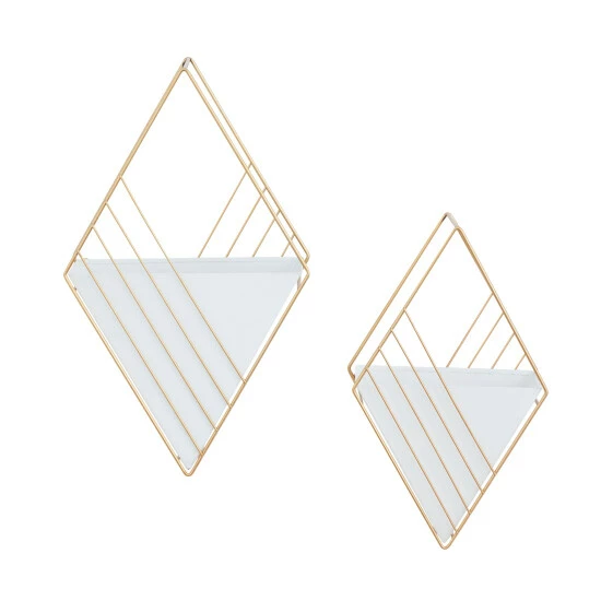 Best Pirce ๐ Studio 350 White Metal Contemporary Planter (Set Of 2) - S/2 17", 14"H ๐ - Image 4