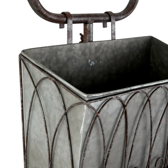 Deals 😉 Studio 350 Grey Iron Farmhouse Planter 38 X 20 X 9 - 20 X 9 X 38 😍 - Image 6